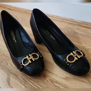 Authentic Salvatore Ferragamo Leather Pumps